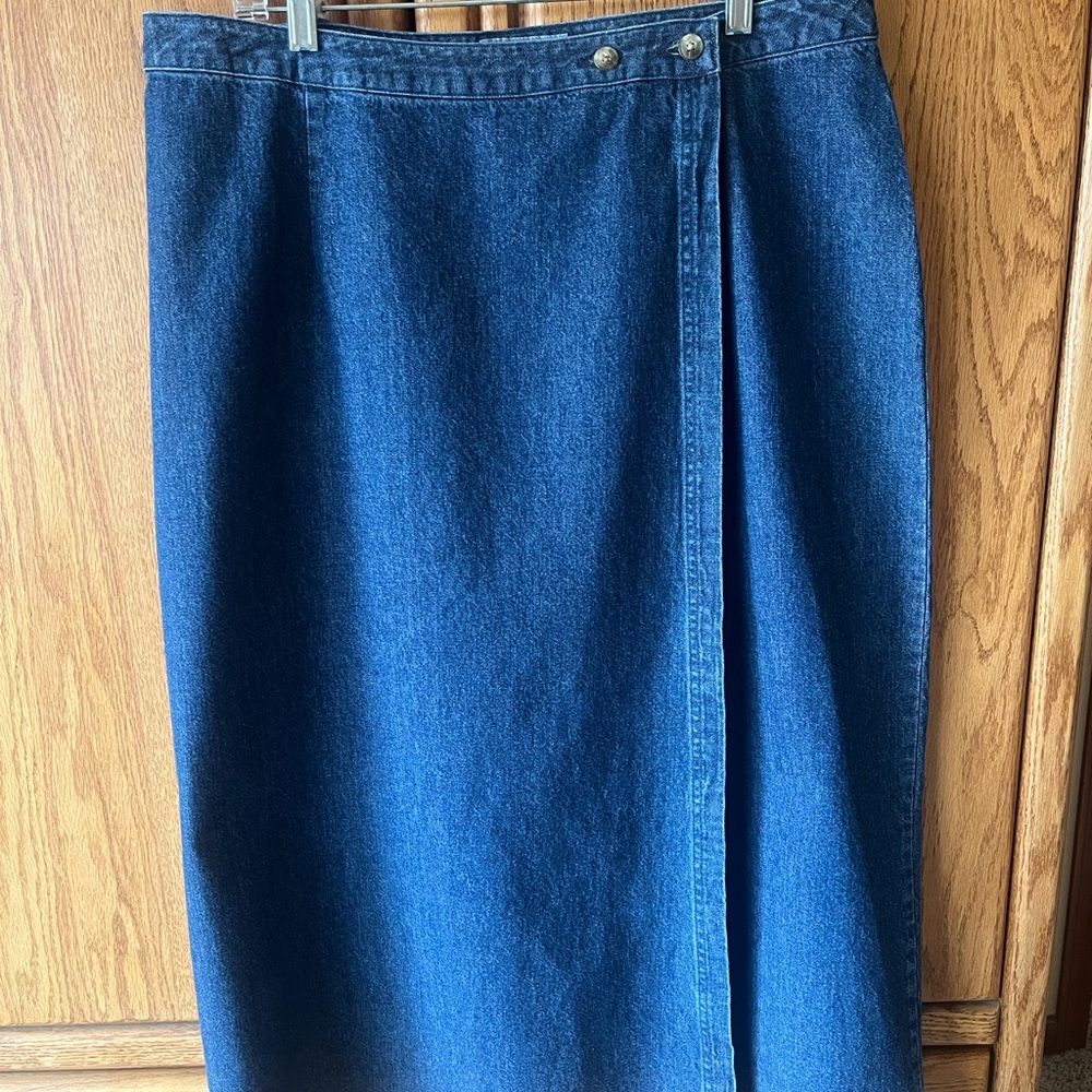 Vintage Westbound Long Denim Skirt